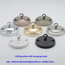 2 шт./лот 110x55 мм Ретро винтажная Античная Потолочная пластина с вешалкой-крючком для шнура подвесные светильники Люстра лампа аксессуар