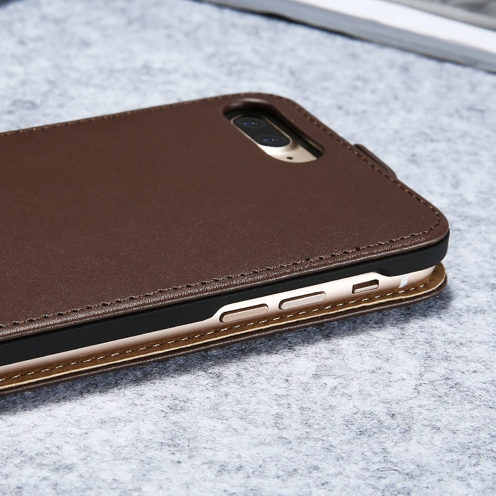 KISSCASE кожаный чехол для iPhone 7 8 6 6S plus крышка Ретро Люкс флип телефон оболочки 5S 5 SE 5C
