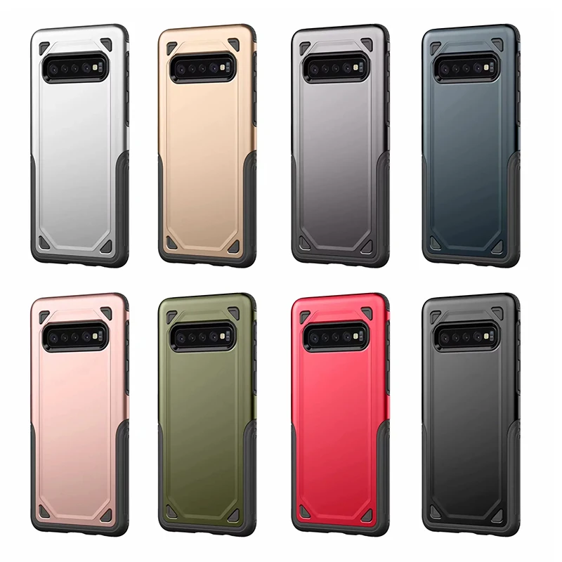 

Shockproof Case For Samsung Galaxy S7 edge S8 S9 S10 S10e Plus Note 8 9 Armor Hybrid TPU PC hard Phone Cover