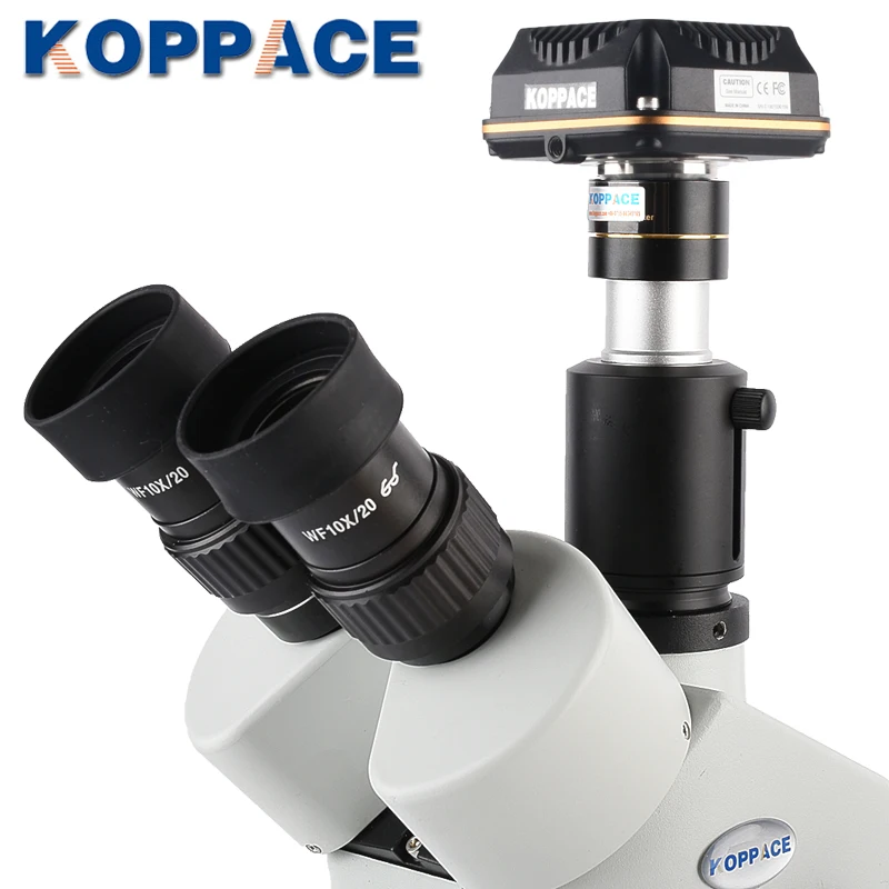 Тринокулярный стереомикроскоп KOPPACE 3 5x 90X монокулярный микроскоп 10 миллионов