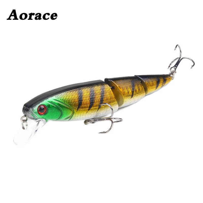

1PCS Jointed Fishing Lure 10.5CM 14G Floating Minnow Plastic Artificial Fishing Wobblers Tools 3 Sections Lure