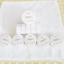 12 шт. одноразовое полотенце, экономное пространство, Хлопковое полотенце для отелей, кемпинга, путешествий, легкое переносное полотенце, необходимое для путешествий, сжатое полотенце