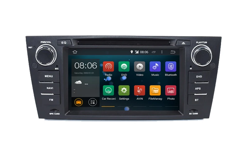 Discount Android 7.1 Car GPS DVD Navi for BMW E90 E91 E92 With Bluetooth Wifi 4G USB SD Steering wheel Control stereo Free 8GB map 0