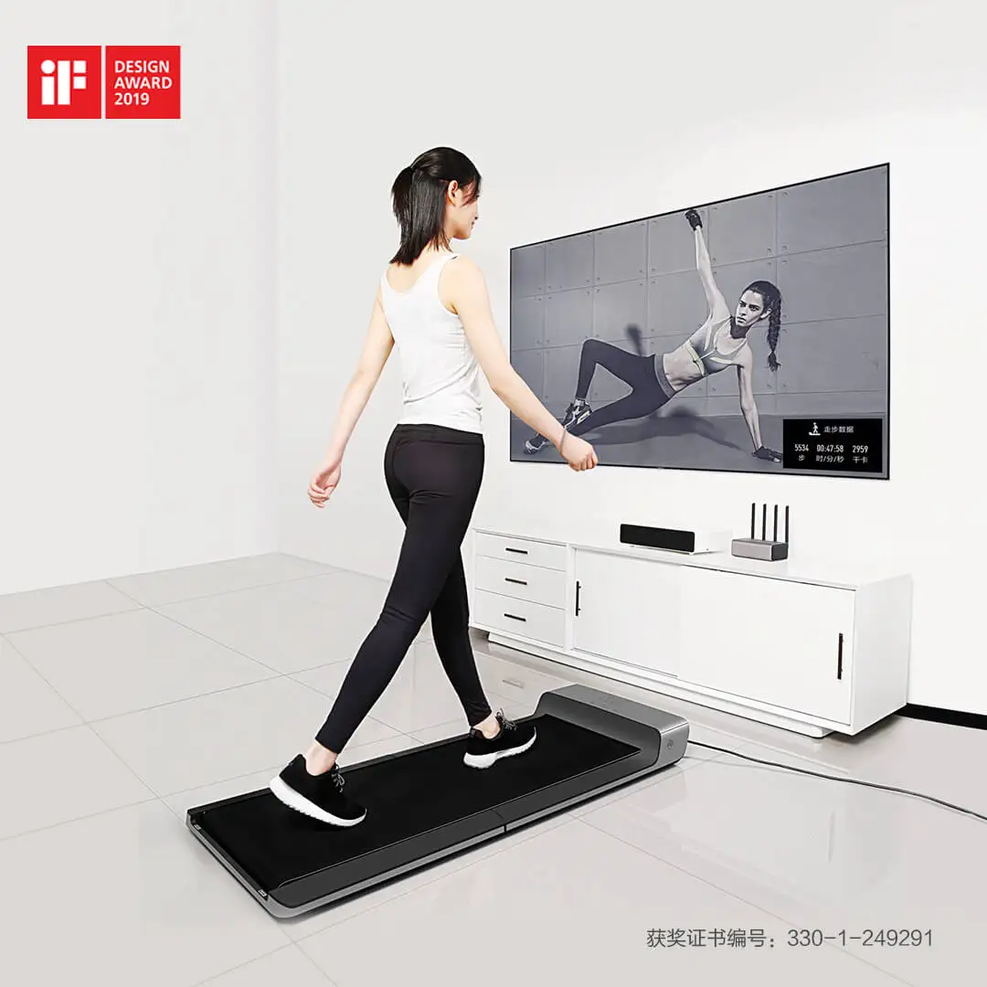Тренажер Xiaomi Mijia WalkingPad складной бытовая неплоская беговая дорожка с умным