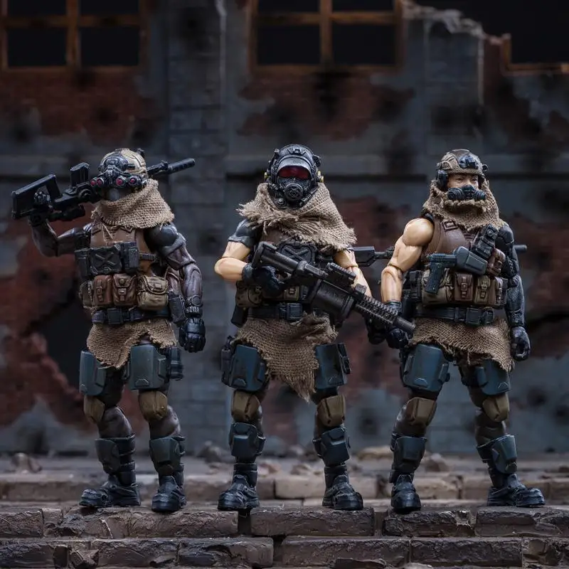 1/18 JOYTOY фигурка солдат(3 шт./лот) WEST коллекция азиатского легиона, модель куклы - Цвет: 3pcs original box