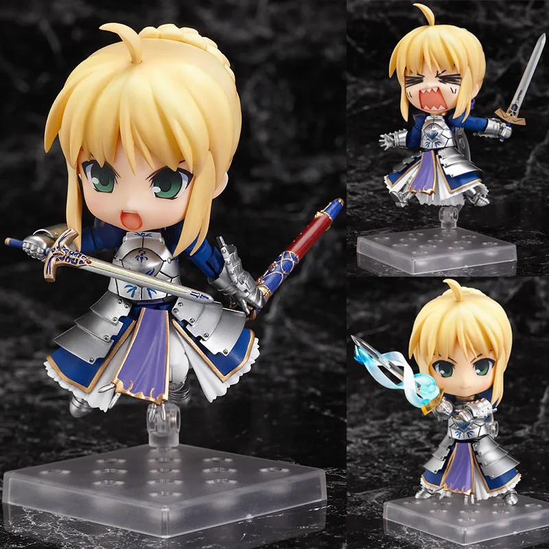 

10cm Fate Stay Night Zero Saber Knight Nendoroid Figure Toy Brand New