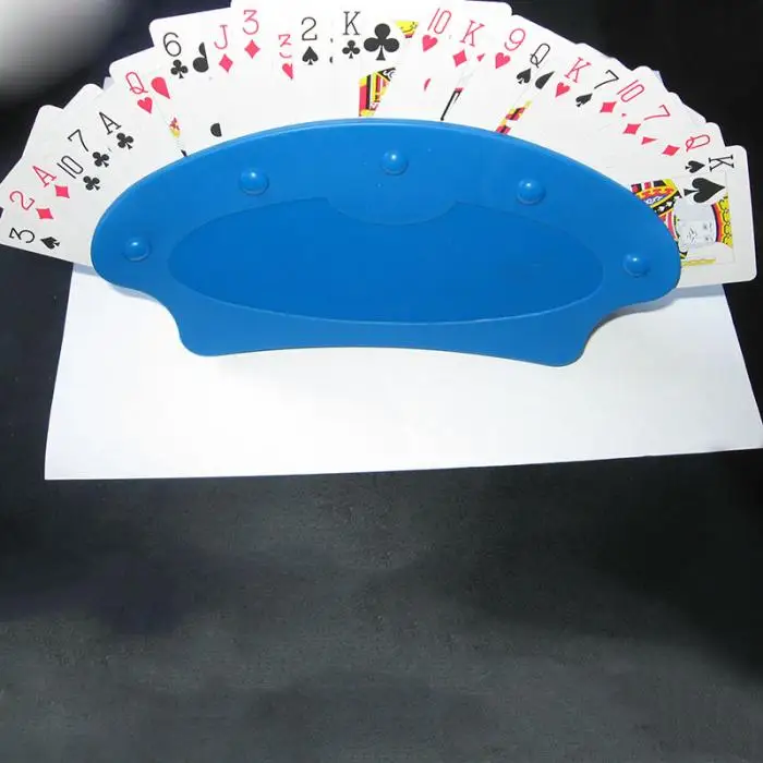 New Poker Seat Playing Card Stand Holders Poker Base Game Organizes Hands Free for Easy Party Play LMH66