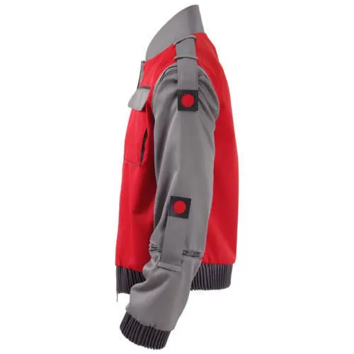 Костюм для косплея Marty McFly red jacket Coat Movie Back Future женщин и мужчин|Костюмы из фильмов