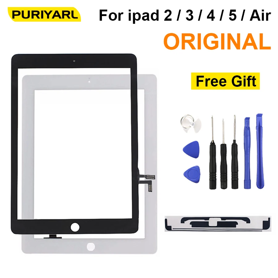 AAA Original For iPad 2 3 4 5 Air White Black Digitizer Touch Screen Front Display Glass Assembly with Home Button Flex +Tools AAA Original For iPad 2 3 4 5 Air White Black Digitizer Touch Screen Front Display Glass Assembly with Home Button Flex +Tools