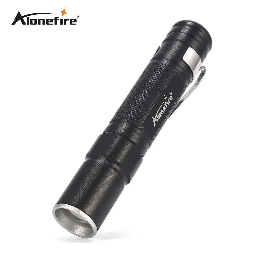 

AloneFire MN22 Portable Mini Penlight CREE XPE LED Zoom Flashlight Torch Pocket Light Waterproof Lantern AAA Battery Powerful