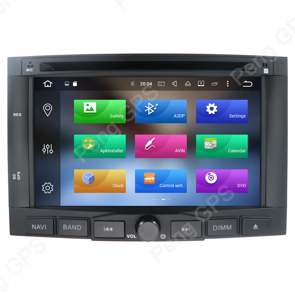 Top Octa Core 2 Din DVD Player Android 8.0 Car Radio for Peugeot 3008 for Peugeot 5008 2009 2010 2011 GPS Navigation Headunit 1