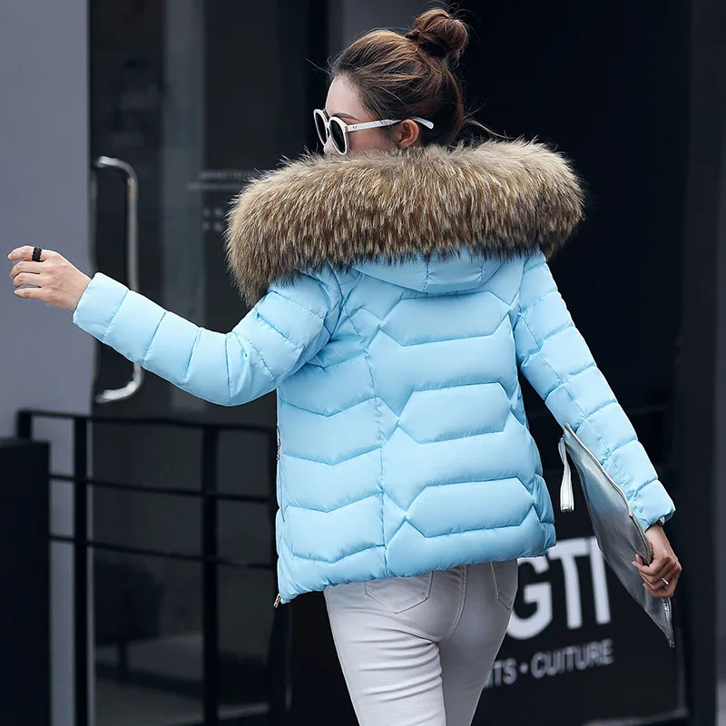 

Winter New Womens Jacket Faux Fur Hooded Parka Coats Women Long Sleeve Thick Snow Wear Jacket Woman Padded Tops