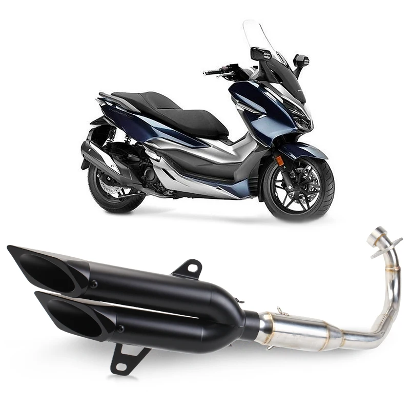 Для Honda FORZA 300 педаль мотоцикла Модифицированная выхлопная труба Fosha 300 дымовая труба мотоцикла передняя часть выхлопной трубы