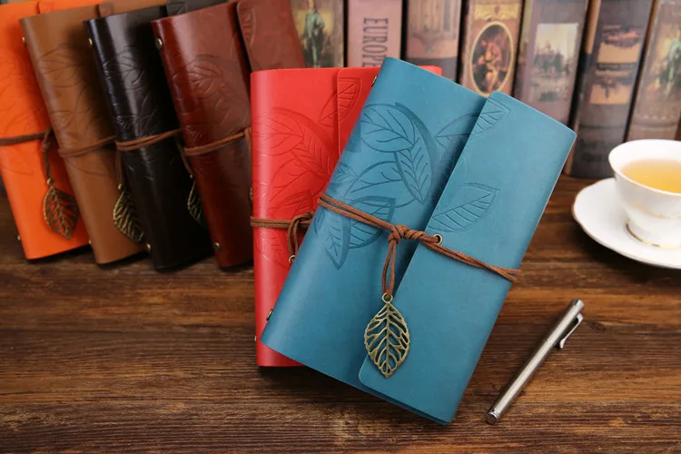 Leaf Themed Leather Book Cover