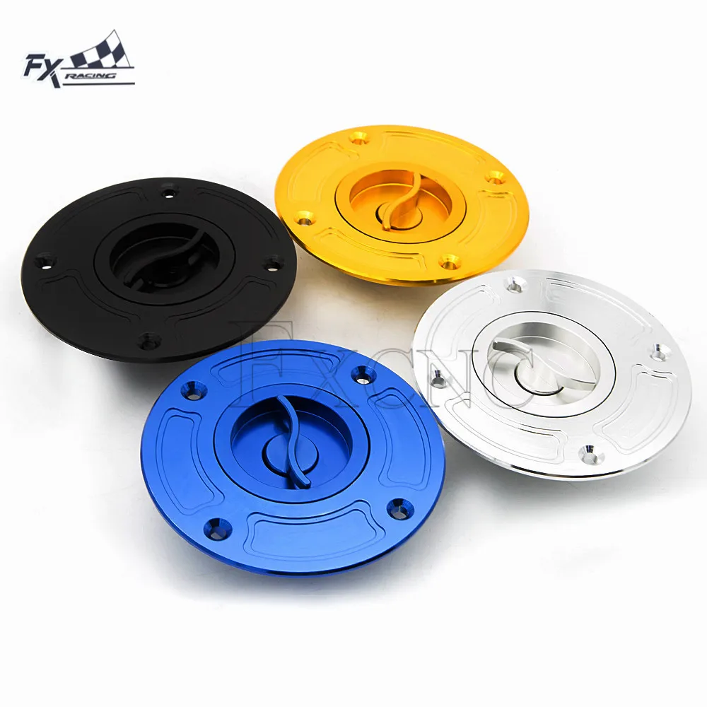 

CNC Aluminum Motorcycle Fuel Tank Cap Gas Cap Cover Keyless For Suzuki GSXR 600 750 1997-2003 GSXR600 GSXR750 1998 1999 2000