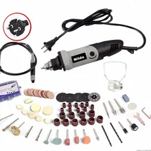 Milda, 400 Вт, 94 шт., аксессуары, Мини электрическая дрель с 6 позициями, переменная скорость для вращающихся инструментов Dremel, инструменты с ЧПУ, электроинструменты