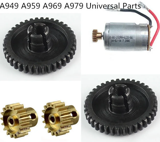 Wltoys A949 Metal Reduction Gear+motor + motor gear for Wltoys A949 A959 A969 A979 K929 1/18 Rc Car Part