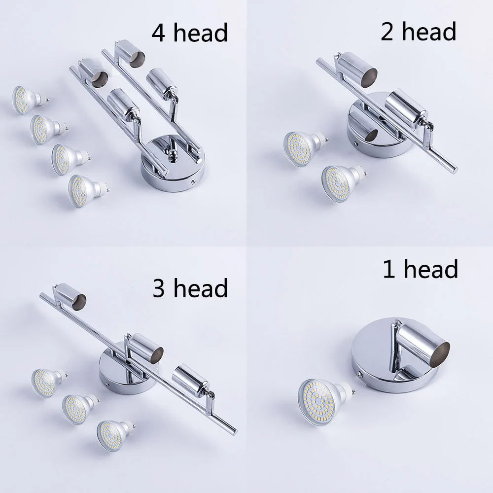 

Modern adjustable rotation wall mounted spotlight mirror lamp with GU10 led pendant light for home store shop showcase lighting