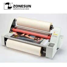 ZONESUN новейший 220 V высокоскоростной 1" тепловой Горячий ламинатор машина для ламинирования