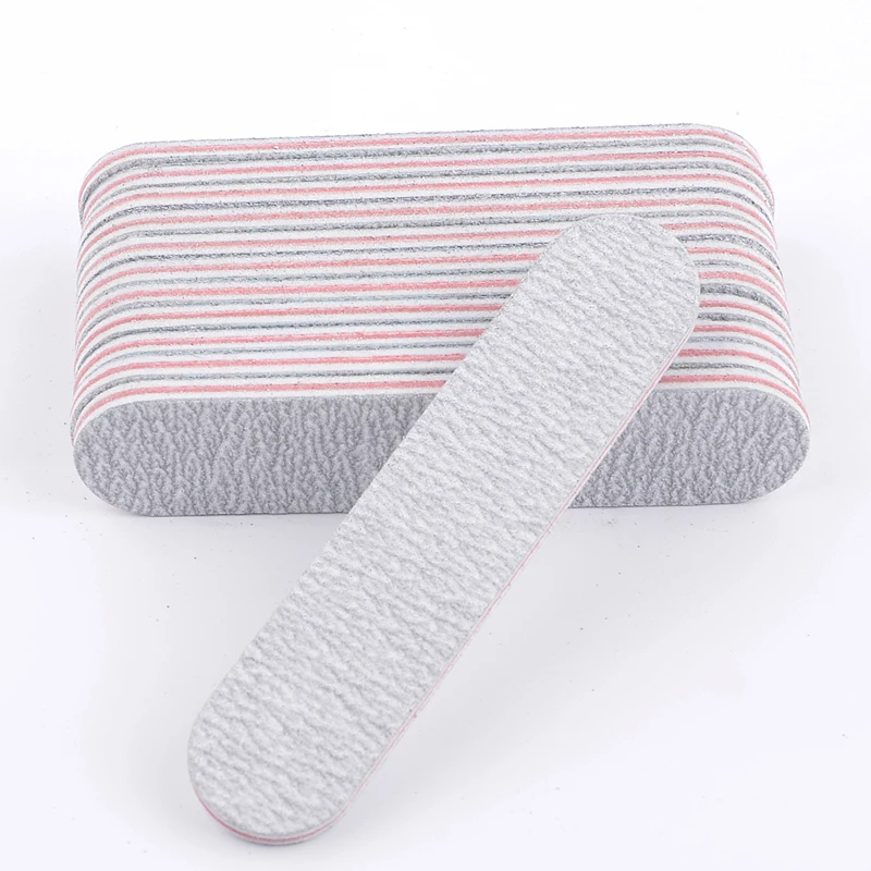 

25pcs Nail Files Sanding Mini Small Gray Slim Buffer Manicure Polish Sanding Polishing lime a ongle Nail Art Tools 9*2cm