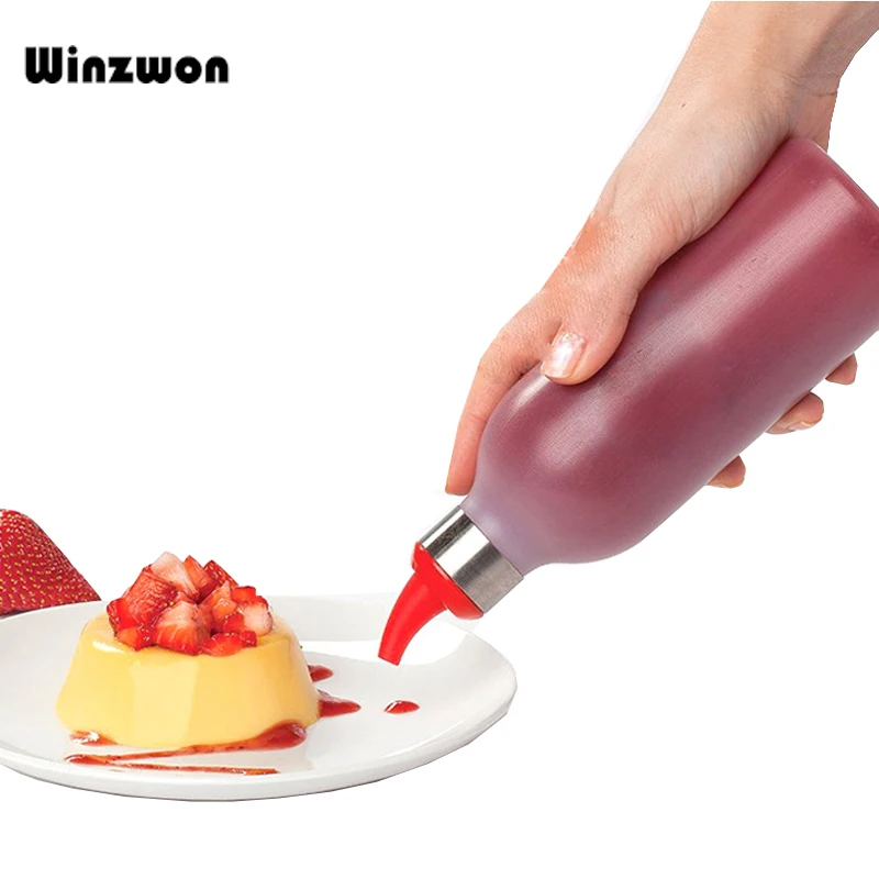 

Silicone Oil Dispenser Bottle Squeeze Bottle For Olive Oil Vinegar Sauce Holder Gravy Boats Cooking Tools Kitchen Accessories