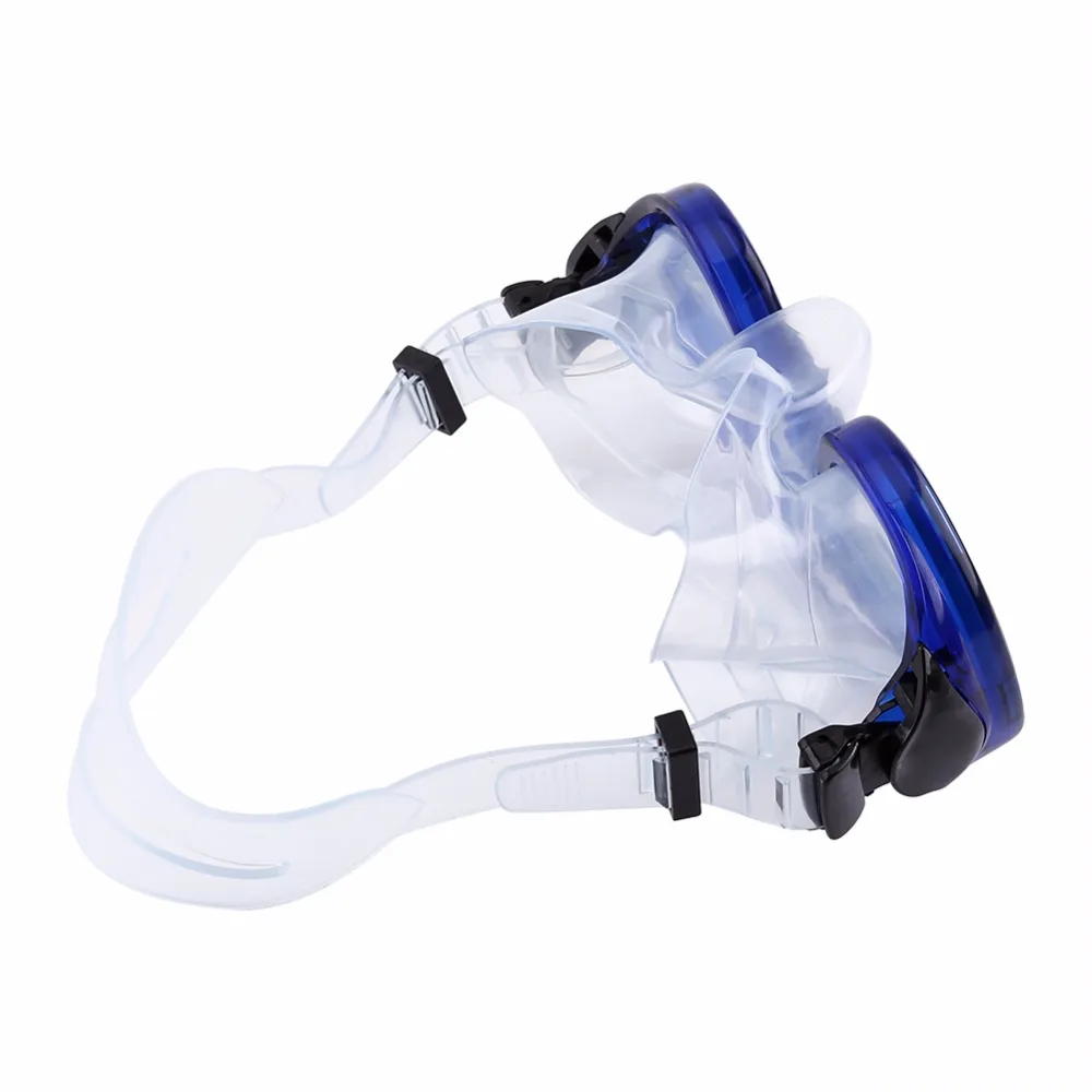 Adult Underwater Scuba Diving Snorkel Tempered Glass Half Dry Dive Mask Snorkel Swimming Diving Sports Training Snorkeling Mask