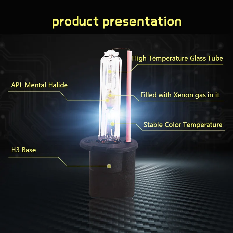 2 шт H3 ксеноновая лампа 55W 3000K 4300K 5000K 6000K 8000K 10000K 12000K Автомобильная Лампа 12V автомобильная фара ксеноновые лампы H3 Противотуманные фары