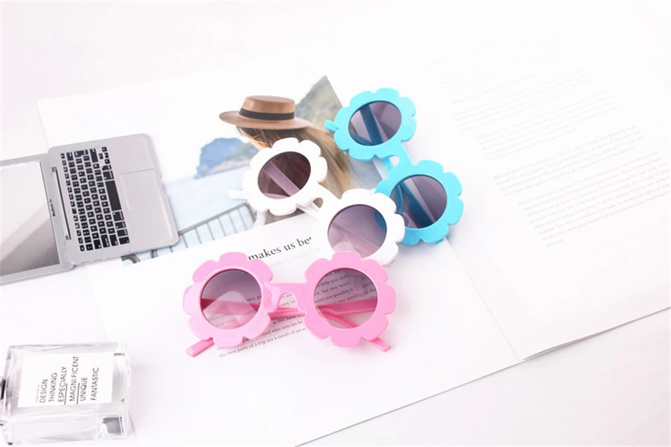 Детские солнцезащитные очки, детские солнцезащитные очки, круглые, с цветами, Gafas, детские, UV400, спортивные солнцезащитные очки для девочек и мальчиков, Oculos De Sol