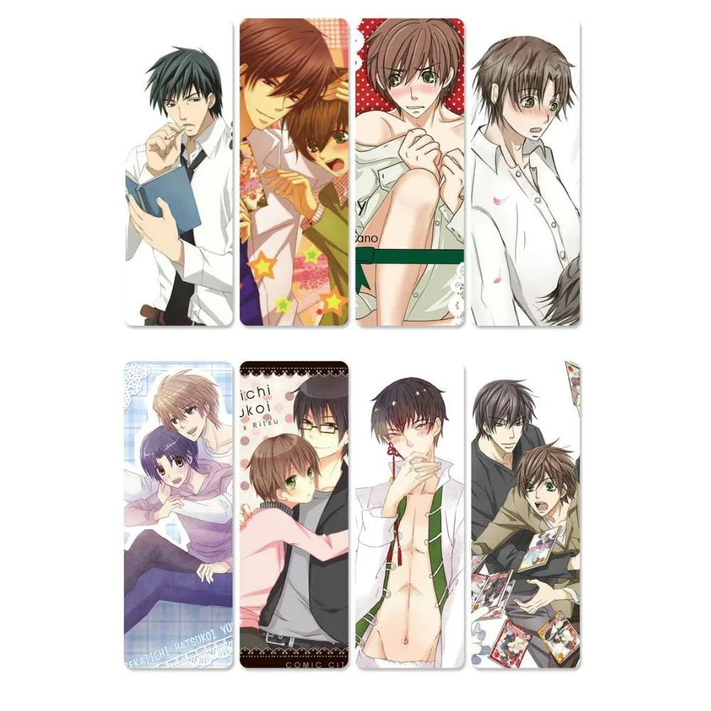 8 шт. Sekai ichi Hatsukoi аниме книга знаки водонепроницаемый прозрачный ПВХ пластиковая