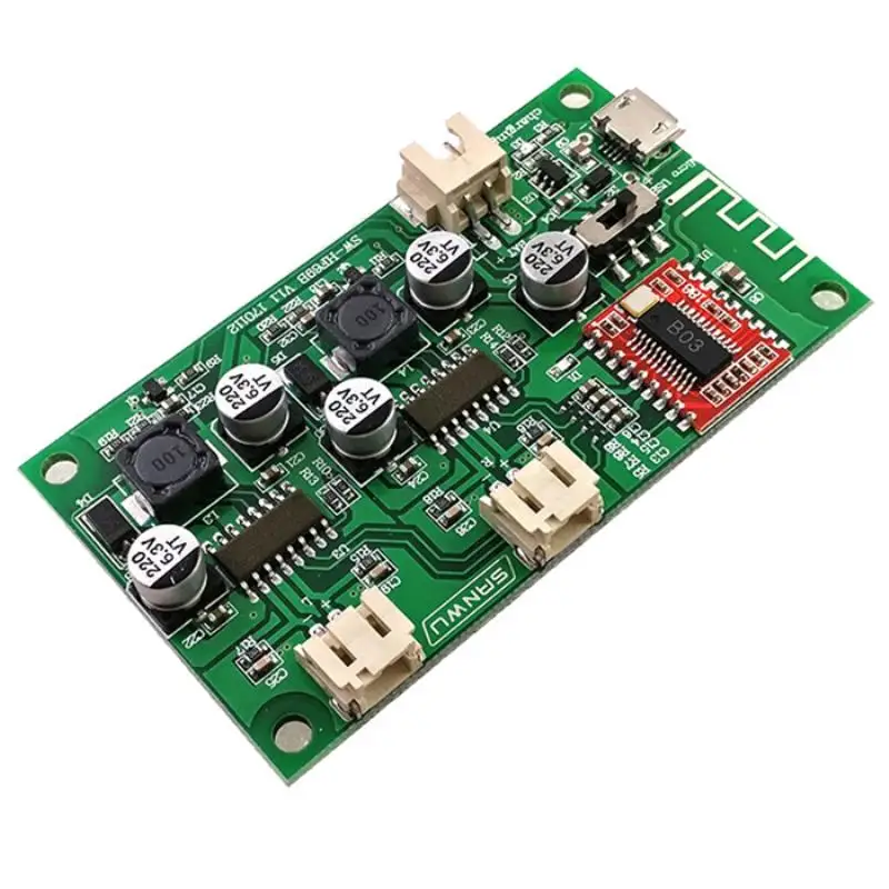 2-Channel Stereo Bluetooth Digital Audio Power Amplifier Board 2X6W Speaker Audio Amplifiers Lithium Battery Powered