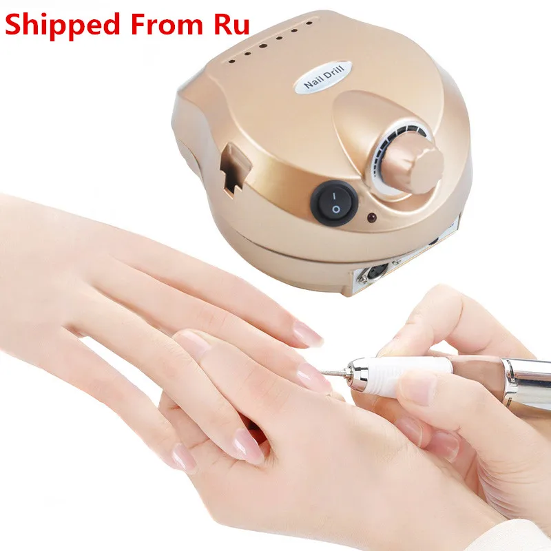 

Electric Nail Drill Machine With Drill Bits Shipped From RU&CN Women Electric Manicure Machine Pedicure ToolKit Nail Polisher