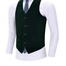 Темно-зеленый жилет