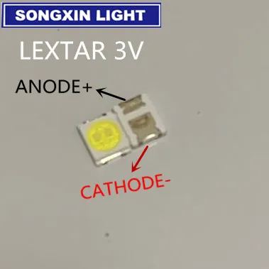4000 шт. оригинальный LEXTAR 2835 3528 1210 3 в 1 Вт 2 SMD светодиодный для ремонта подсветки