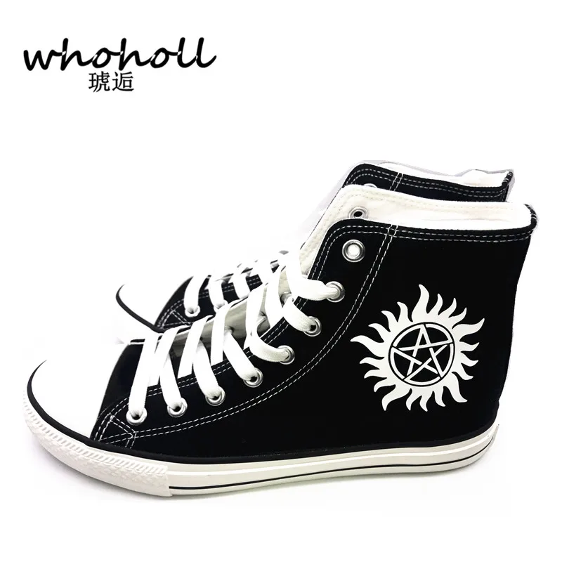 

fluorescence shoes man women flats 2019 spring men canvas casual shoes American Supernatural print shoes Shoes gumshoe