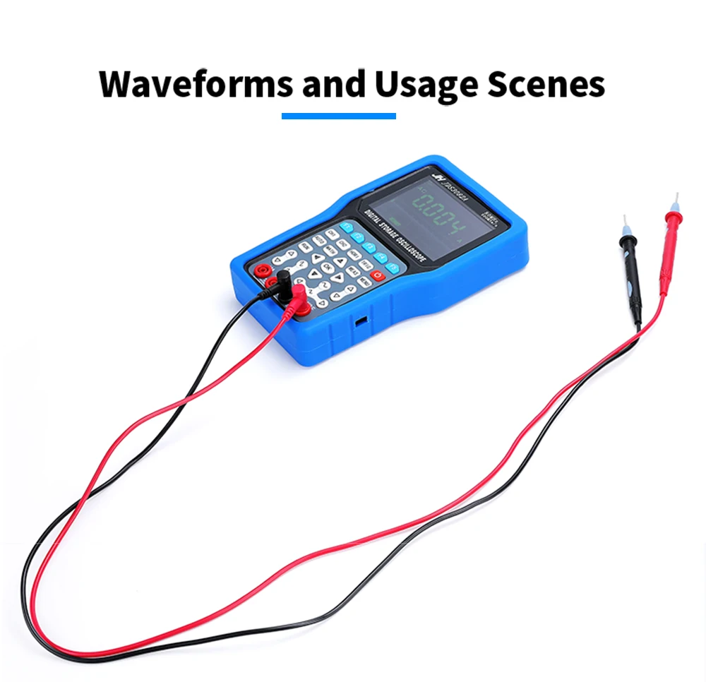 Портативный осциллограф Jinhan 2019JDS3082A JDS3051A цифровая память 50 м/70 м/80 МГц Портативный осциллограф мультиметр осциллограф
