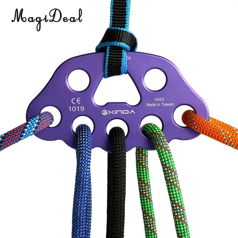 MagiDeal Large 8 Hole Rigging Anchor Rig Plate for Rock Climbing