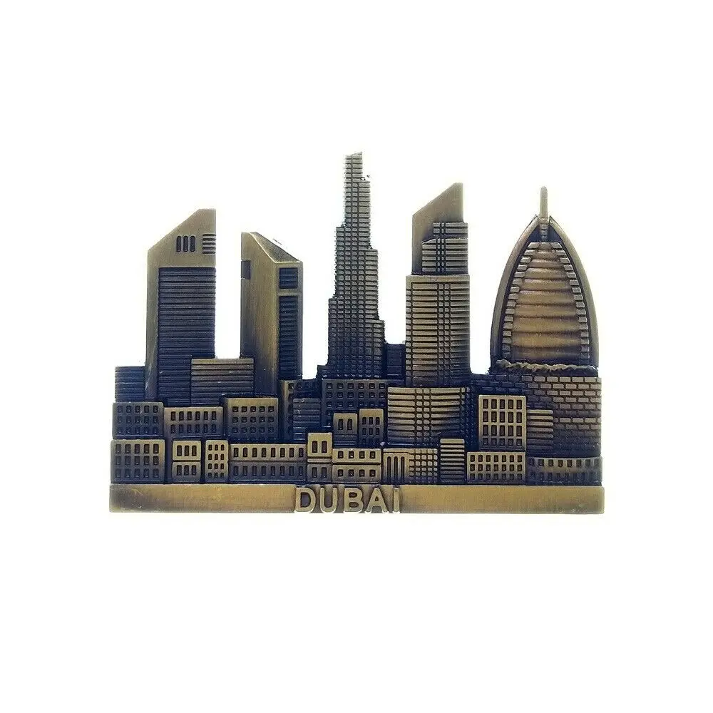 

UAE DuBai Tourism Tourist Souvenir 3D Metal Fridge Magnet Craft Worldwide GIFT IDEA