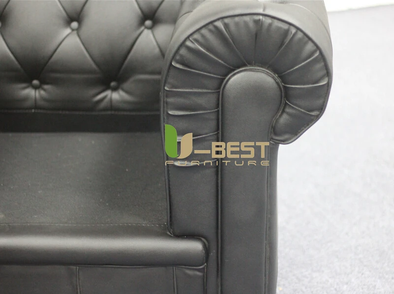 U-BEST Роскошная современная мебель китайское кожаное кресло для отдыха, отельная односпальная кровать chesterfield стул