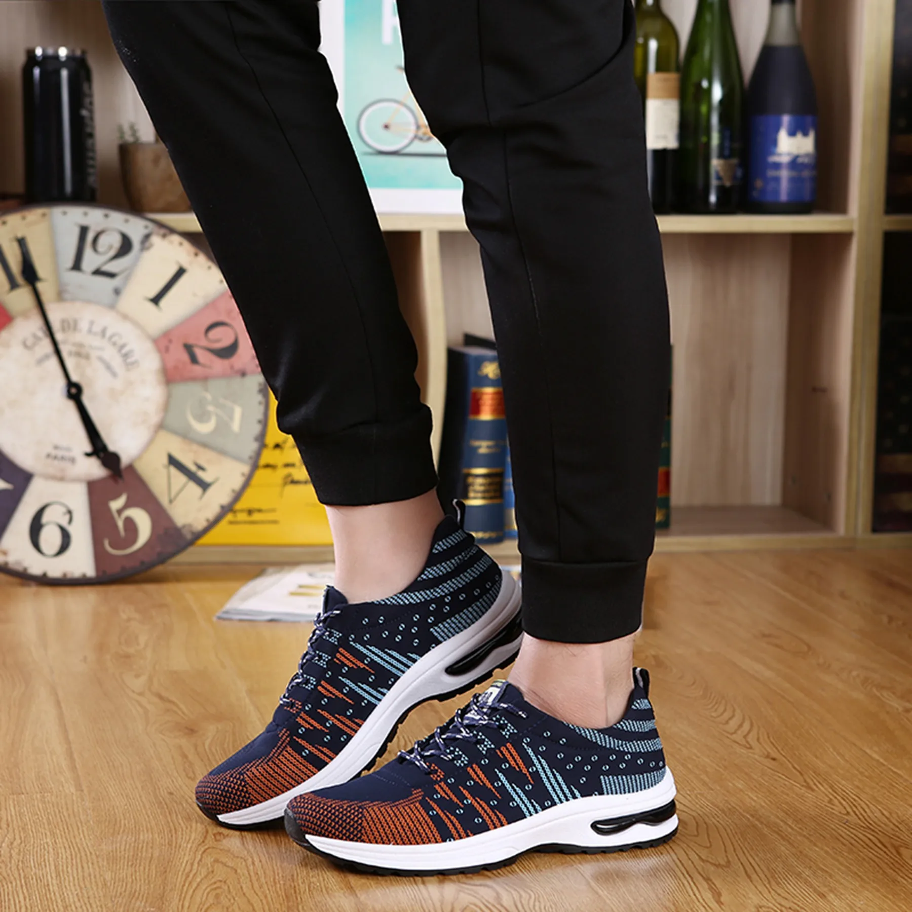 

2016 Spring New Men's Casual Shoes Korea Style Fashion Trend Breathable Strappy Low To Help Shoes Non-slip Soft  Men Shoes