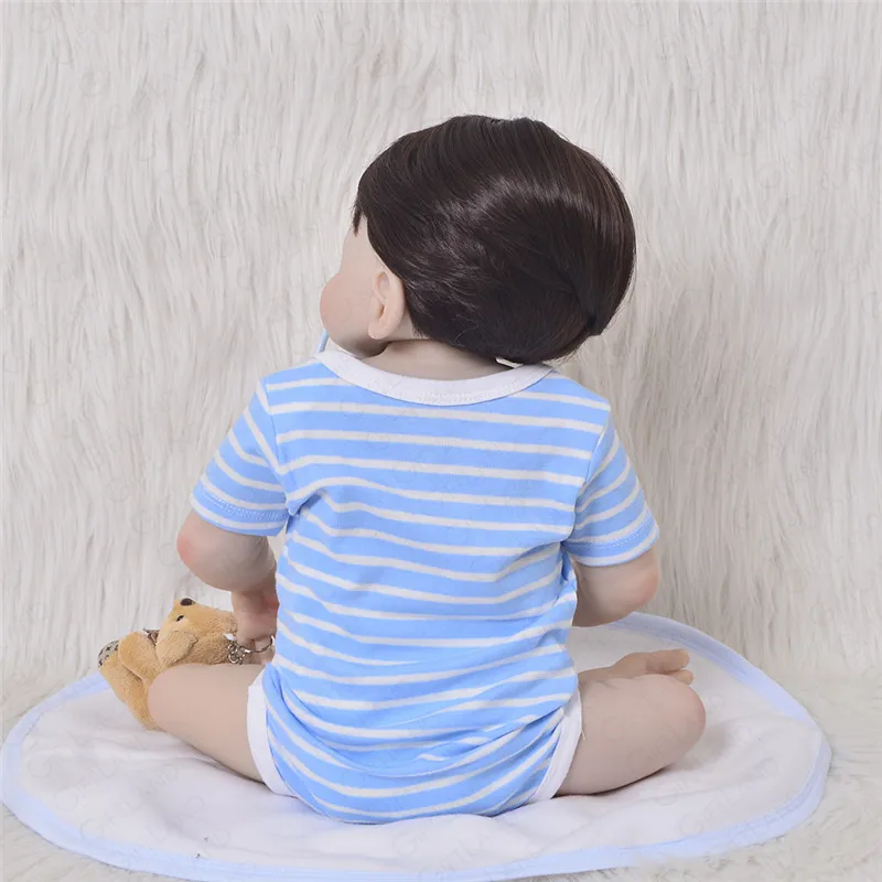 Новинка 2019 года Reborn Baby Doll Bebe Полный Силиконовые ручной работы Bonecas кровать время