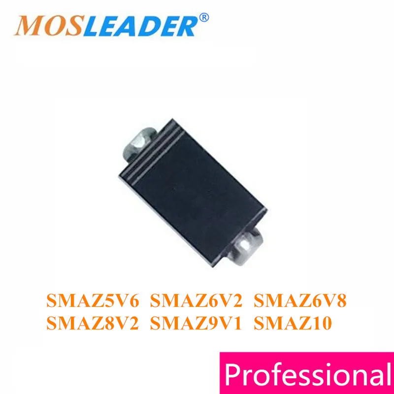 Mosleader 1800 шт. SMA SMAZ5V6 SMAZ6V2 SMAZ6V8 SMAZ7V5 SMAZ8V2 SMAZ9V1 SMAZ10 SMAZ10V DO214AC Сделано в Китае|zener|zener 10vzener 5 |