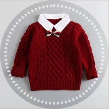 casido 2016 new fashion baby children clothing boys girls sweater kids autumn/winter cotton warm knitted tern-down collar sweate