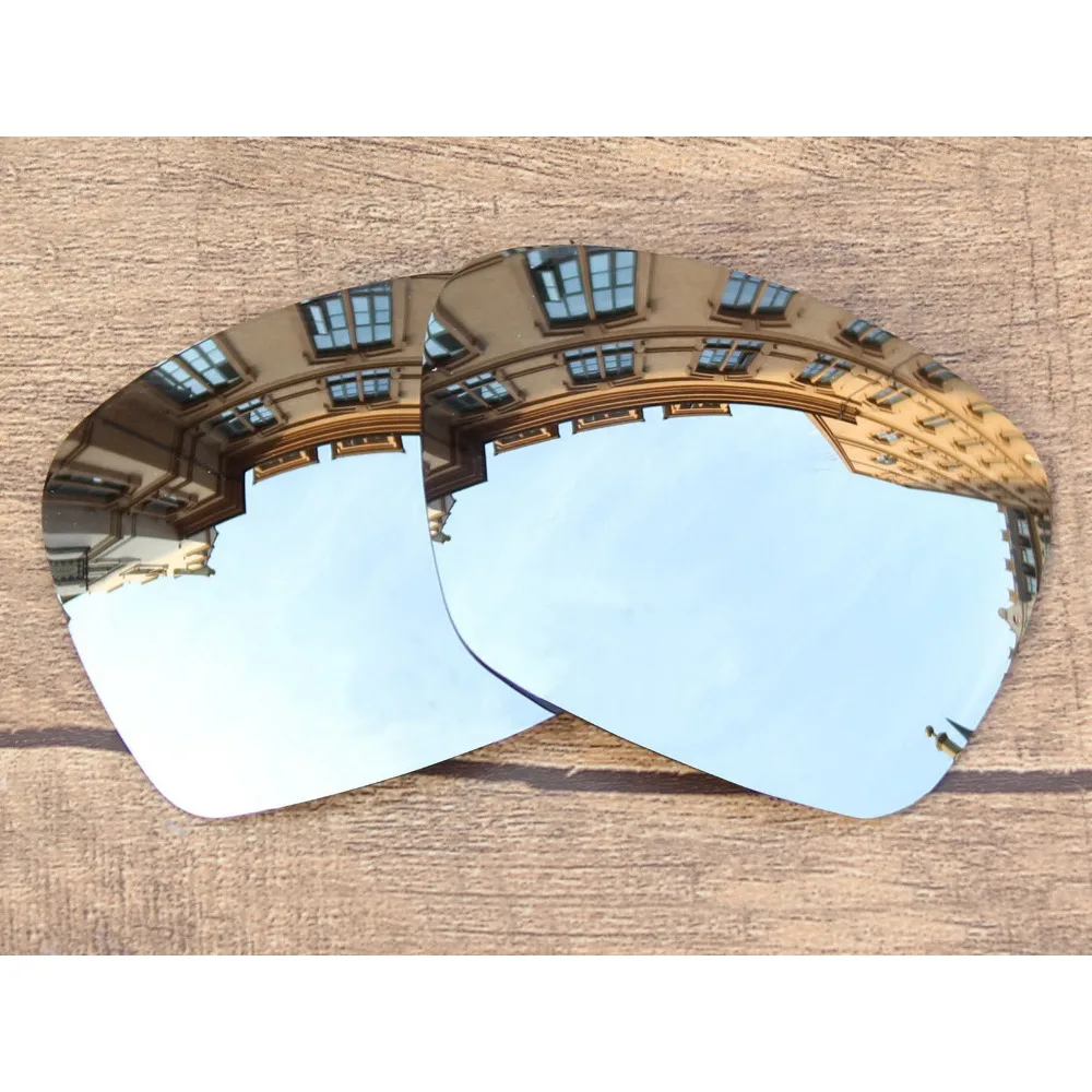 

Vonxyz Chrome Mirror Polarized Replacement Lenses for-Oakley Plaintiff Squared Frame