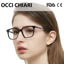 OCCI CHIARI, радужные очки, оправа, женские, анти-синие, ультралегкие, близорукость, по рецепту, очки, черные, Nerd, прозрачные, компьютерные очки