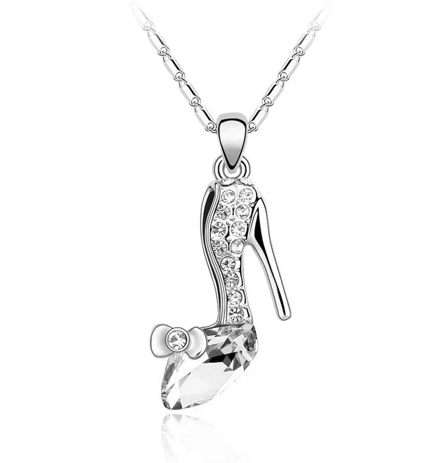 shoes Pendant Necklace Jewelry Lover girl gifts free drop shipping quality s women accessories party Austrian crystal High heel - Image 4