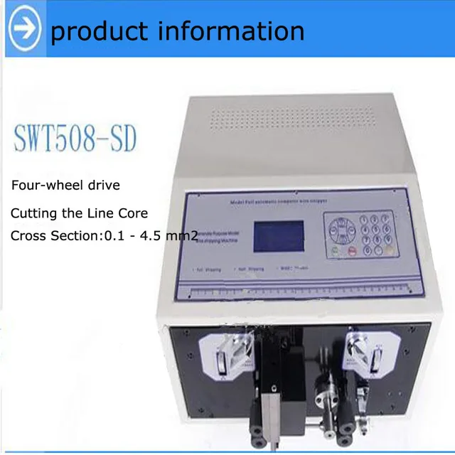 Computer Automatic Wire Stripping Machine Cutting Computer Automatic Wire Stripping Machine Cutting Swt508 Sd Lcd Display