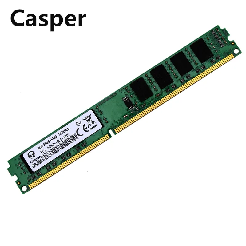 

Casper DDR3 8GB 1333MHz 1600MHz RAM Memory Support Dual Channel PC Desktop DIMM Bar For AMD