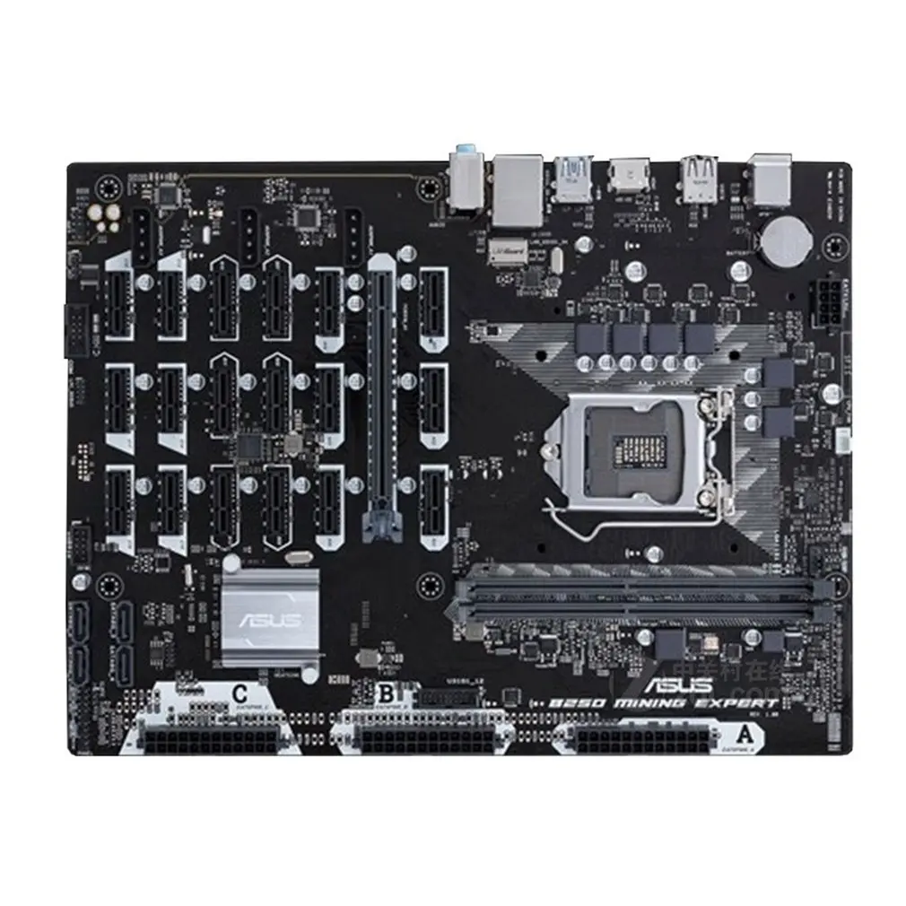 

B250 Motherboard Intel Motherboard DDR4 ATX For Mining Expert 19 Cards LGA1151 Durable Compact Design