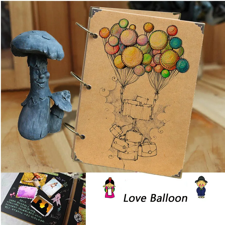Retro Photo Album Love Creative Gift Loose-leaf Weeding Scrapbooking Travel Baby DIY Scrapbook Craft Handmade 10 Inch 5 Styles photo album