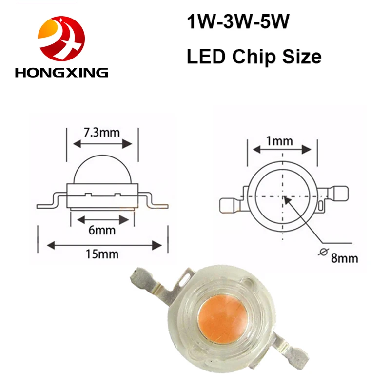 

1pcs/lot 3w full spectrum led grow light chip , best bridgelux led grow chip for indoor plant grow